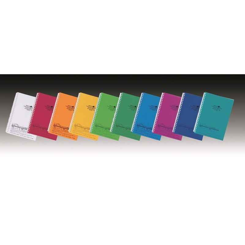 LIHIT LAB. Refillable Notebook (Journal), Lined Paper, 8.3 x 6.1 inches, Orange (N1658-4) - Image 5